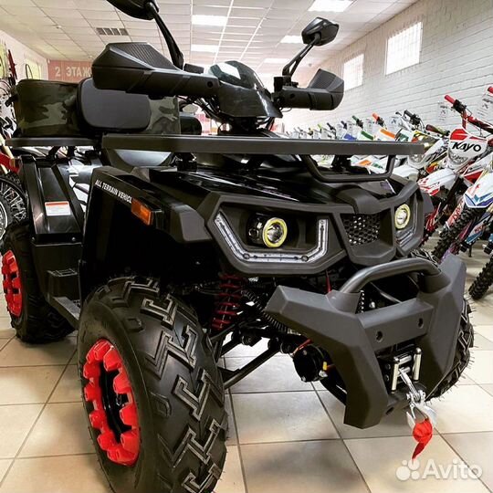 Квадроцикл Avantis Hunter 200 Big Lux черно-красны