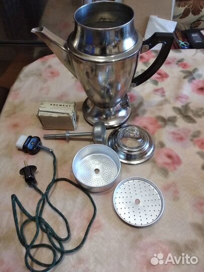 Кофейник винтажный электрический с гейзером СССР