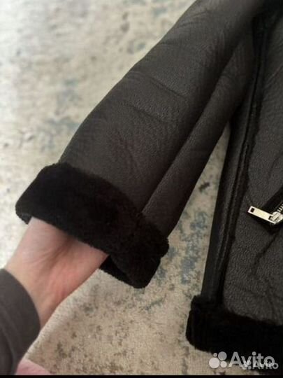 Дубленка авиатор женская 44