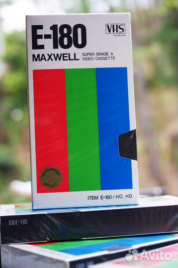 Видеокассета Maxwell E-180 VHS новая запечатанная