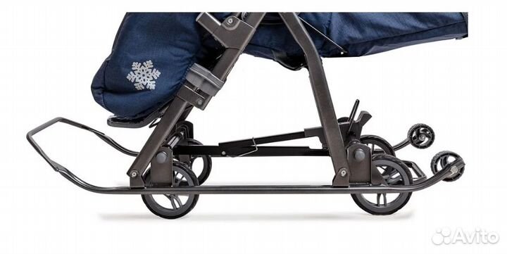 Санки Galaxy kids 3-3С джинс (Темно-Синий)