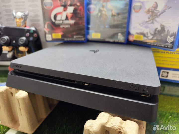 Sony PS4 Slim 1TB(2208) 2 Джоя/50+Игр еа/3 Диска