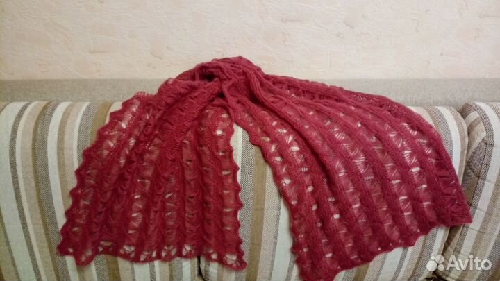 Пуховый палантин, шарф пуховый, шали