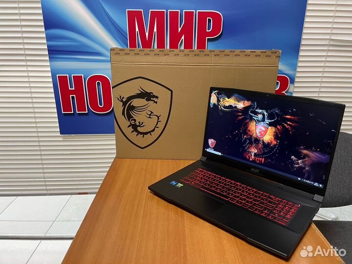 Мощный игровой ноутбук MSI / RTX / 32gb/17 дюймов