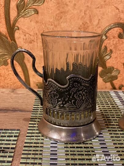 Подстаканник Советский космос со стаканом