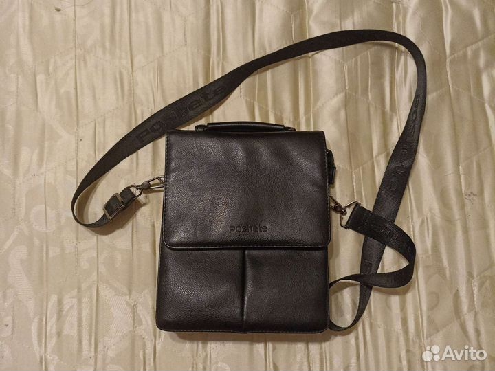 Кожаная сумка планшет мужская Poshete