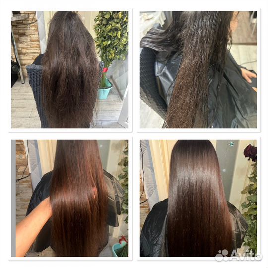 Кератиновое выпрямление волос, ботокс, нано