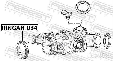 Кольцо уплотнительное корпуса дроссельной заслонки
