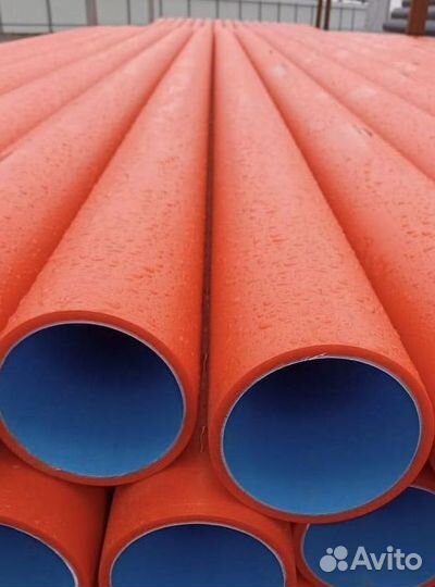 Труба красная для кабельных сетей