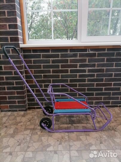 Детские санки с колесами