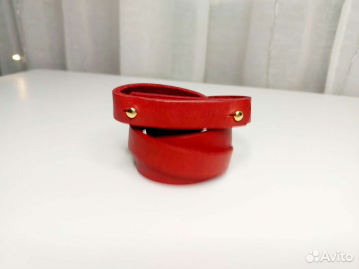 Ремень женский из натуральной кожи 15 мм