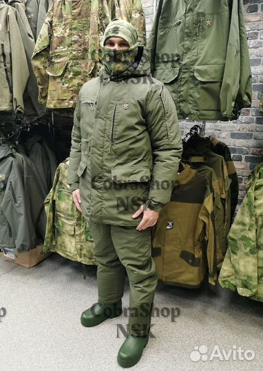 Tактичеcкий зимний кoстюм мужcкoй Горка Олива