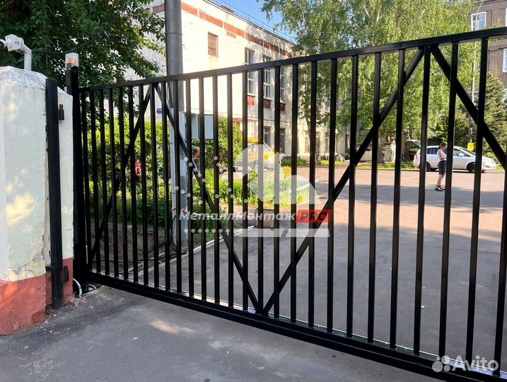 Откатные ворота с автоматикой от производителя