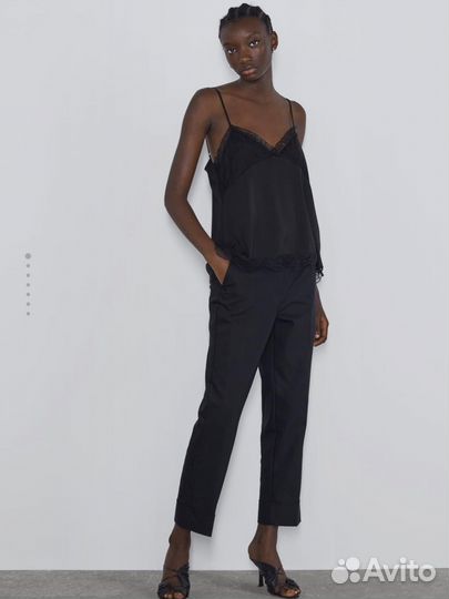 Топ в бельевом стиле zara