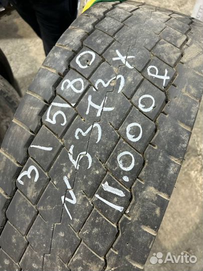 Грузовая шина б/у 315/80 R 22.5 Tyrex