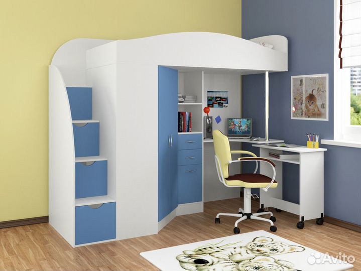 Детская кровать-чердак Теремок-1 Гранд