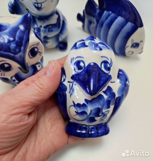 Фарфоровые фигурки животных всё по 150