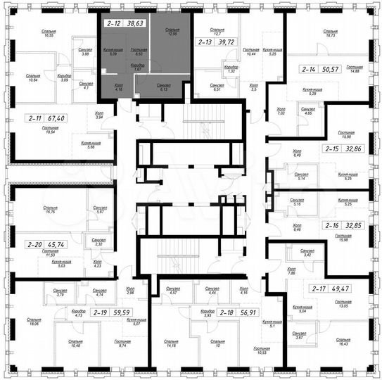 1-к. квартира, 38,5 м², 3/36 эт.