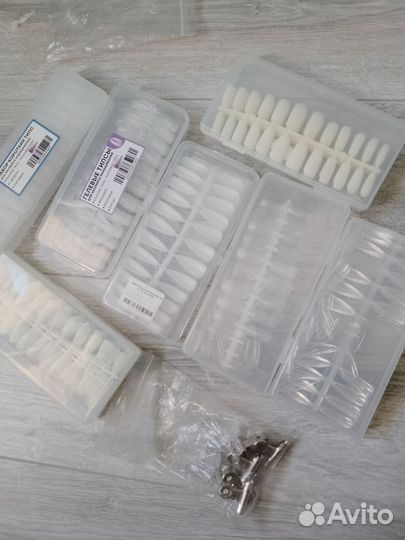 Набор гелевые типсы для наращивания ногтей