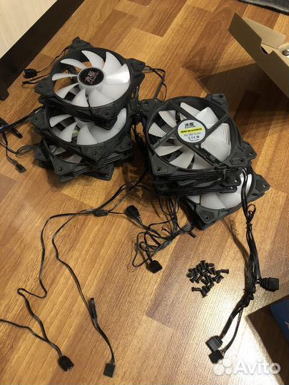 Кулеры для корпуса пк с подсветкой argb 120мм 8шт