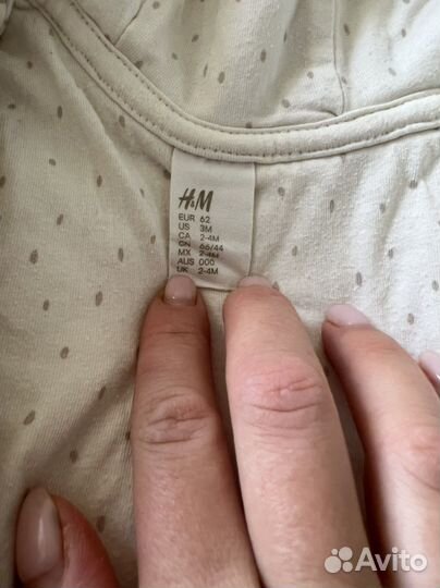 Комбинезон плюшевый h&m 62 размер