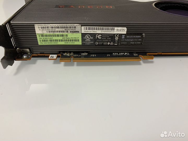 Видеокарта Amd radeon rx 5700 xt