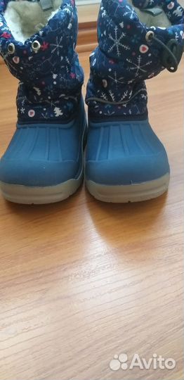 Детские резиновые сапоги утеплённые 27 р