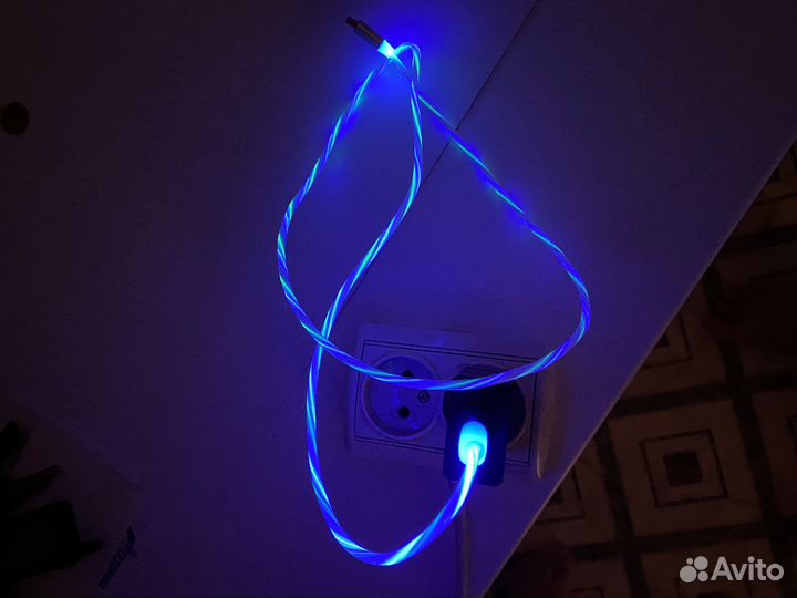 Кабель светящийся USB для зарядки Android