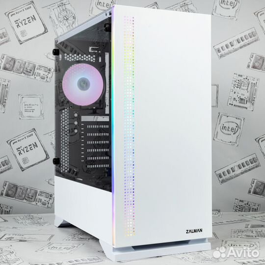 Белый игровой корпус Корпус zalman S5