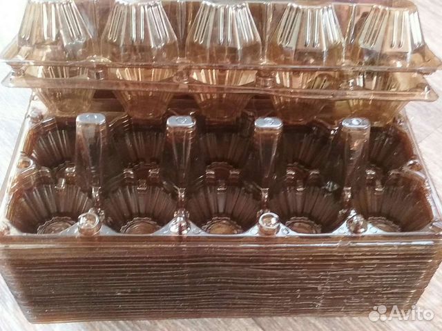 Лотки(ячейки) для яиц.новые,пластик.,с этикеткой