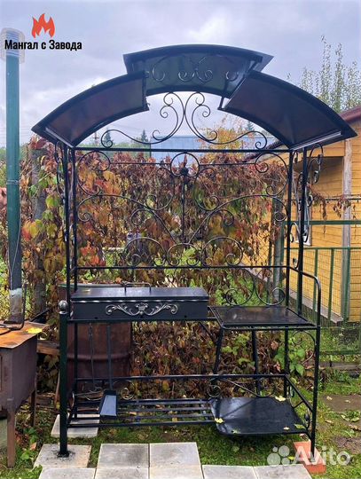 Мангал с крышей