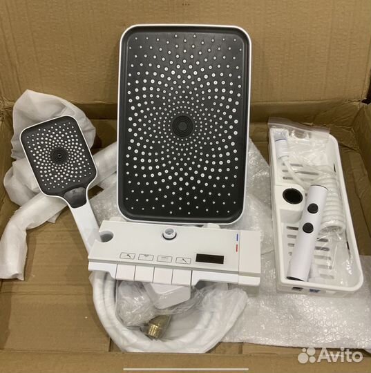 Душевая система с тропическим душем термостат 4в1