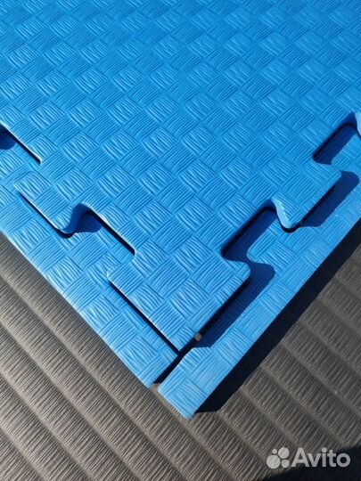 Будо маты 2 см. Синий. Россия