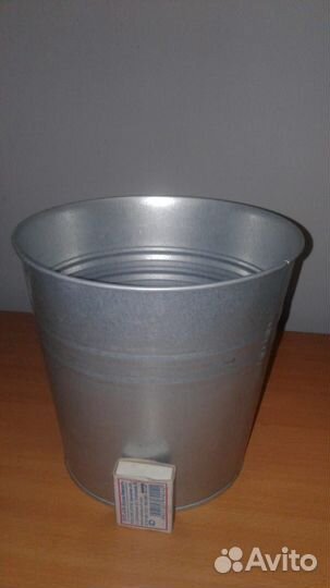 Ведро оцинкованное декоративное