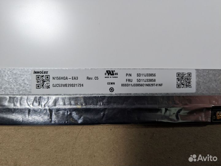 Матрица 15.6 1920*1080 Slim 30 pin TN матовая