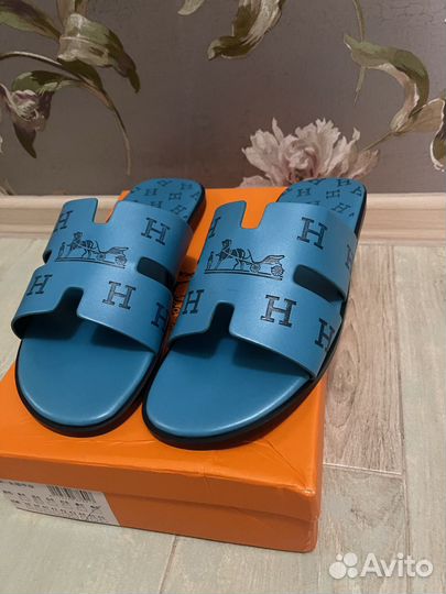 Тапочки hermes мужские