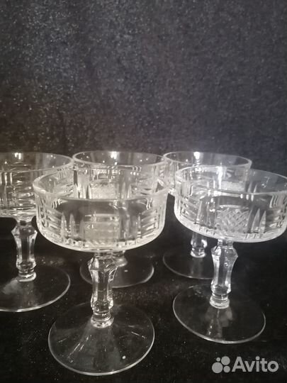 Хрустальные рюмки и бокалы Чехословакия