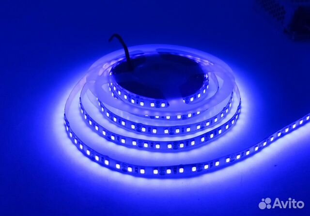 Светодиодная лента уф 12В 9,6 Вт/М IP20