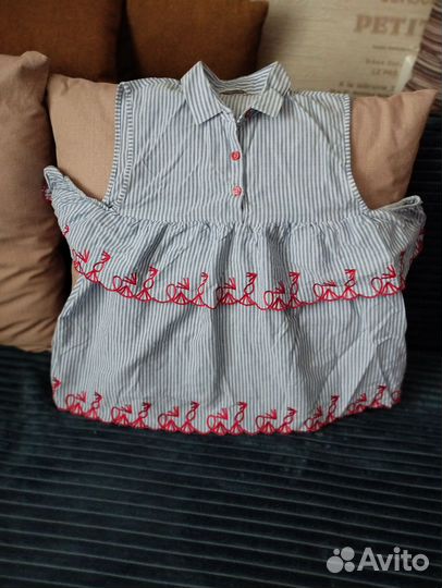 Рубашка -топ из 100% хлопка