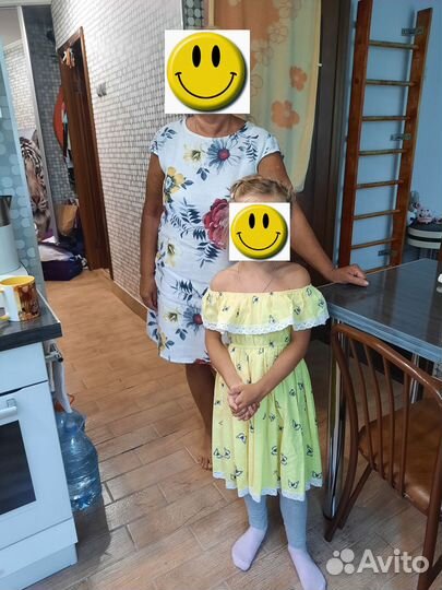 Летнее платье для девочки 122 128