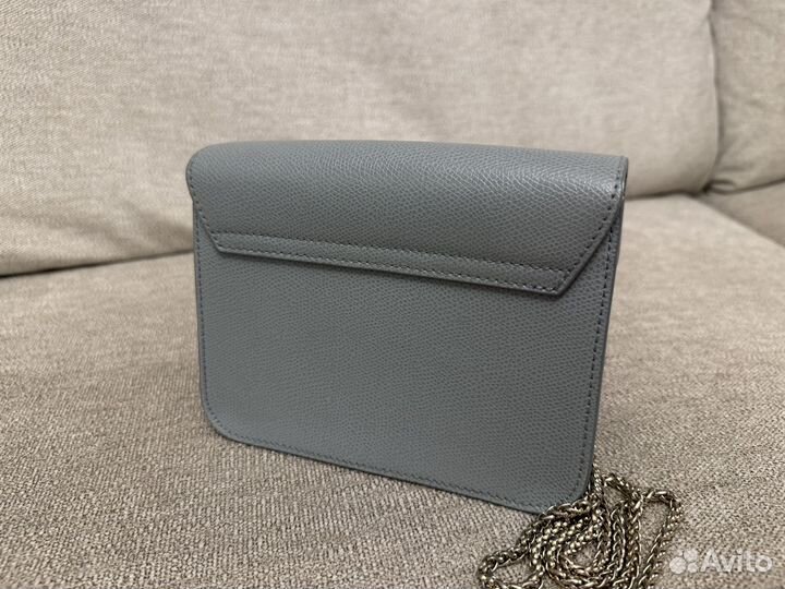 Сумка furla metropolis small голубая через плечо