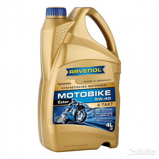 Масло моторное Motobike 4-T Ester 5W-40 4л (син