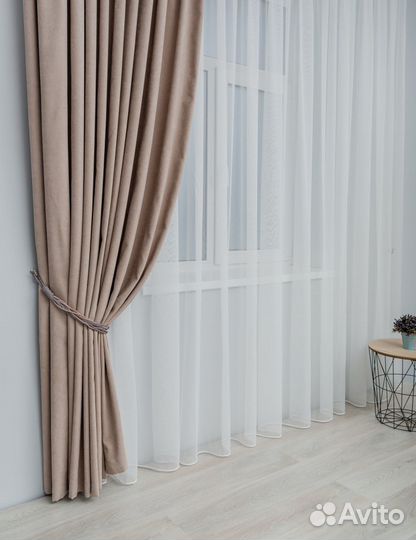 Готовый новый тюль бамбук 3м и 5м