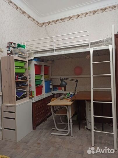 Кровать чердак Икея Свэрта с матрасом