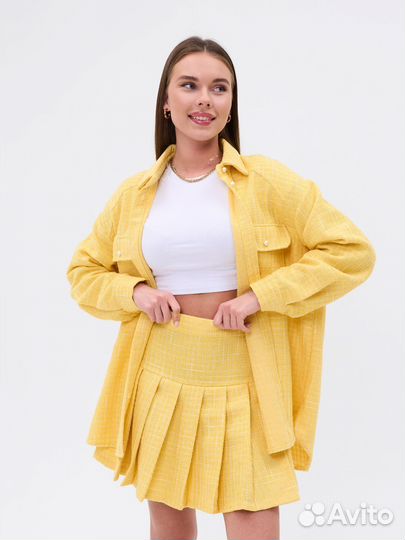 Новые твидовый костюм 44