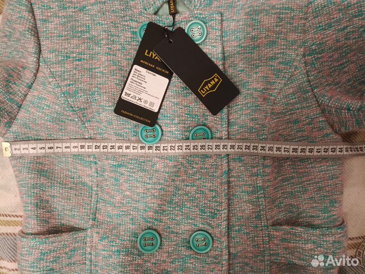 Пальто новое, шерсть 44-46