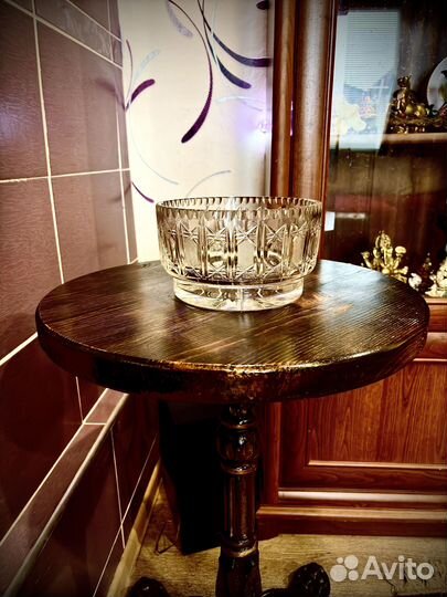 Ваза для фруктов хрустальная ГДР 70е.г