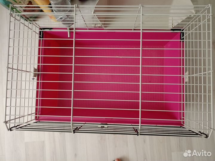 Клетка для грызунов cavie 60 размер 58*38*32 фукси
