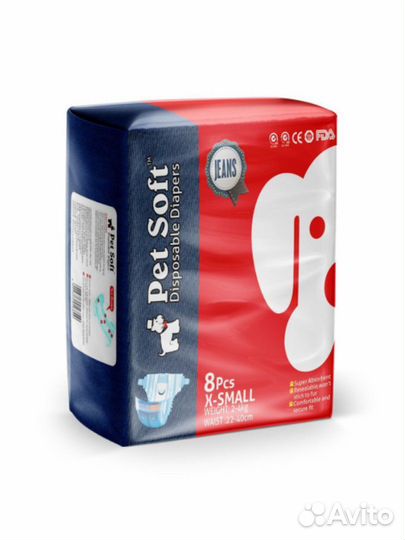 Подгузники для животных Pet Soft