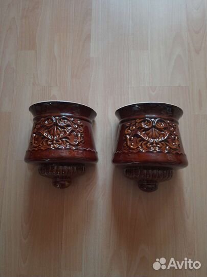 Кашпо подвесное керамика